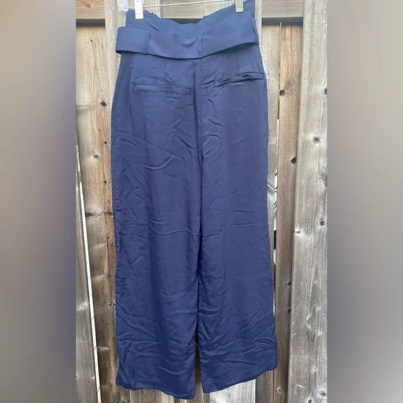 Ted Baker Navy Blue Kendyl Wide Leg Trousers Size 0 - Picture 4 of 6